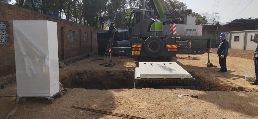 富鑫钢铁地埋箱施工案例