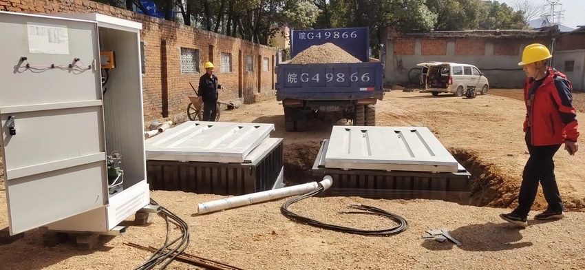 富鑫钢铁地埋箱施工案例