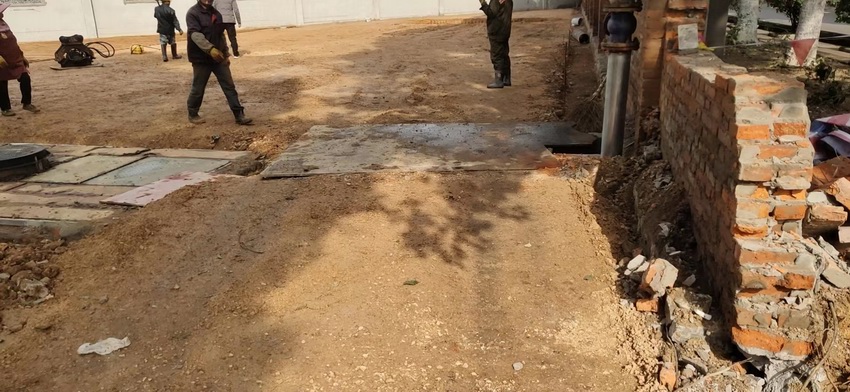 富鑫钢铁地埋箱施工案例