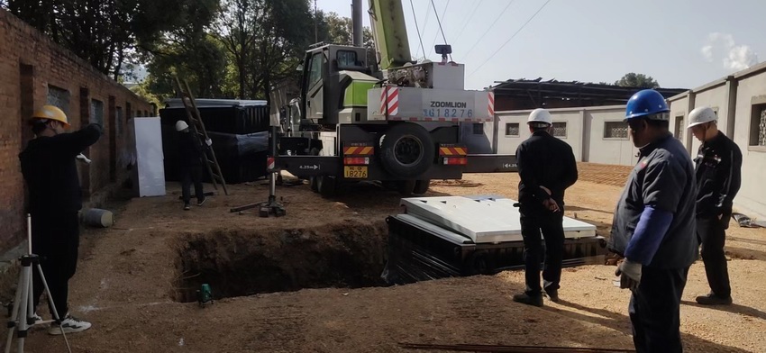 富鑫钢铁地埋箱施工案例