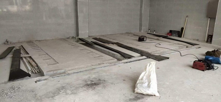 花园新村预埋轨道