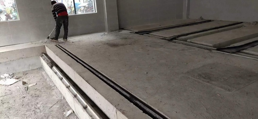 花园新村预埋轨道