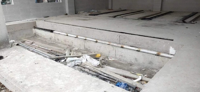 花园新村预埋轨道